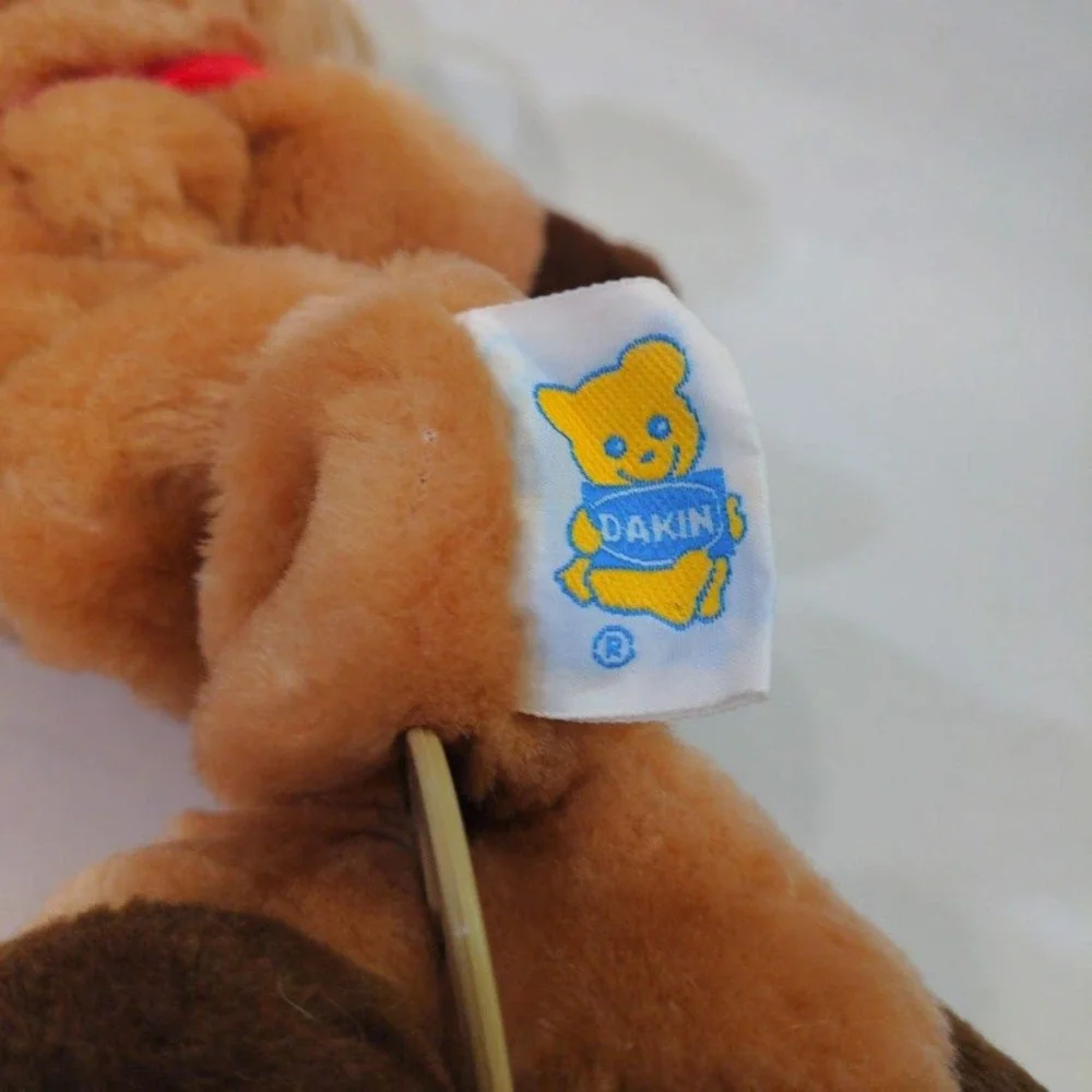 Vintage 1986 Dakin Rudolph Red Nosed Reindeer Retractable Pull String Plush Toy